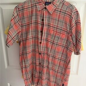 Patagonia Men's Casual Red Plaid Shirt